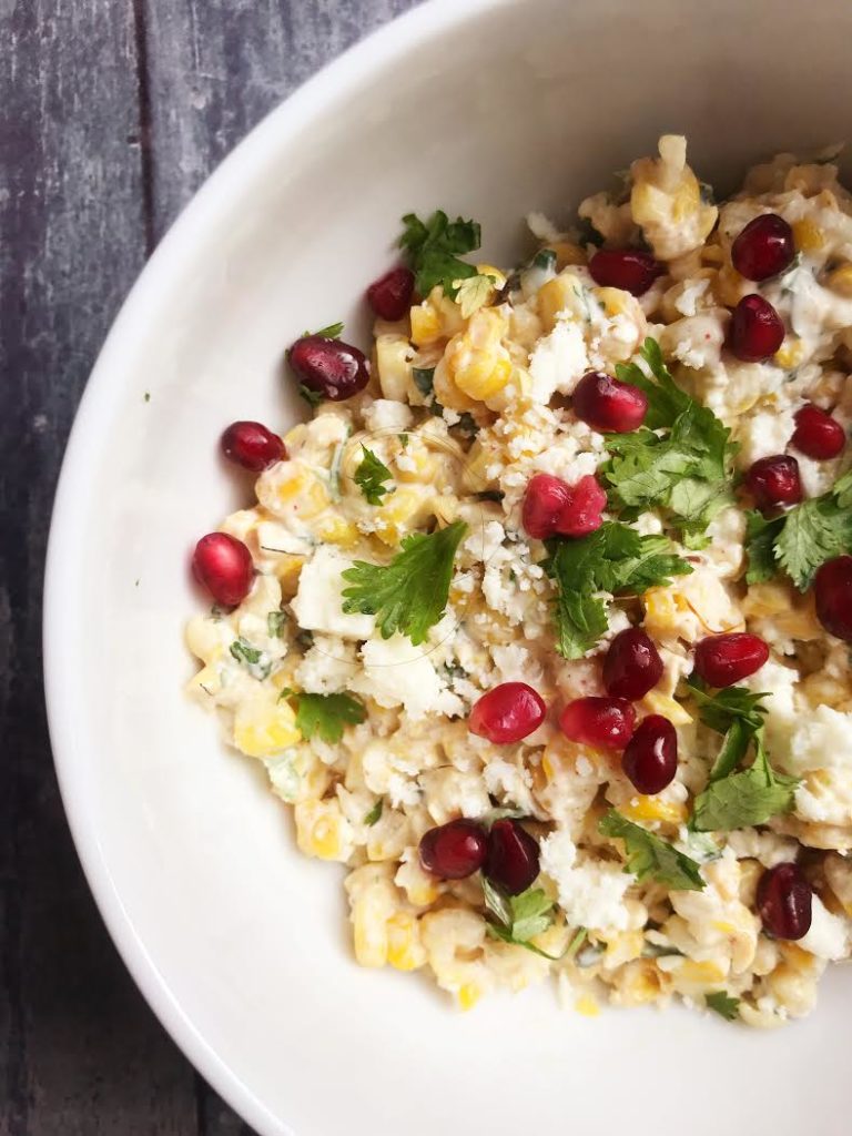 bowl of street corn