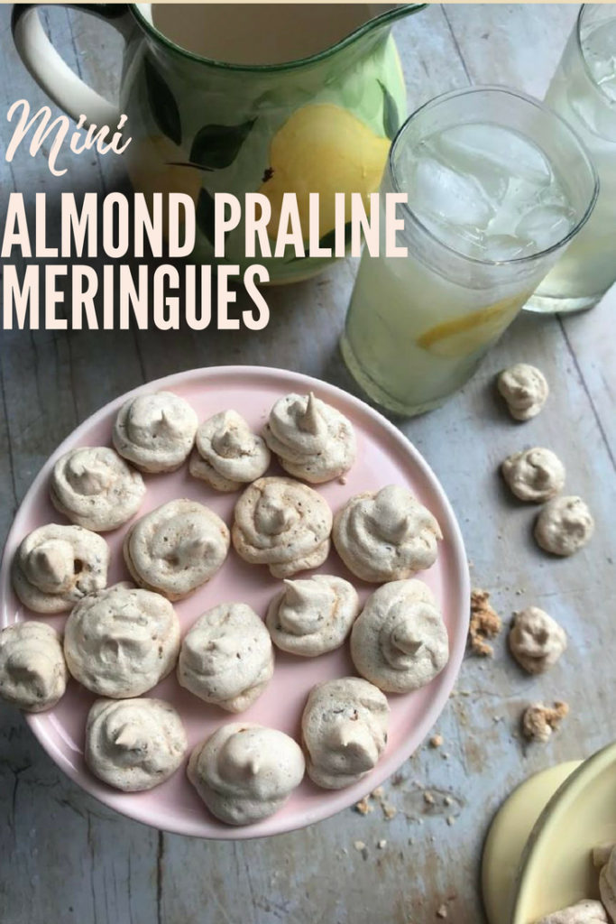 Mini Almond Praline Meringues