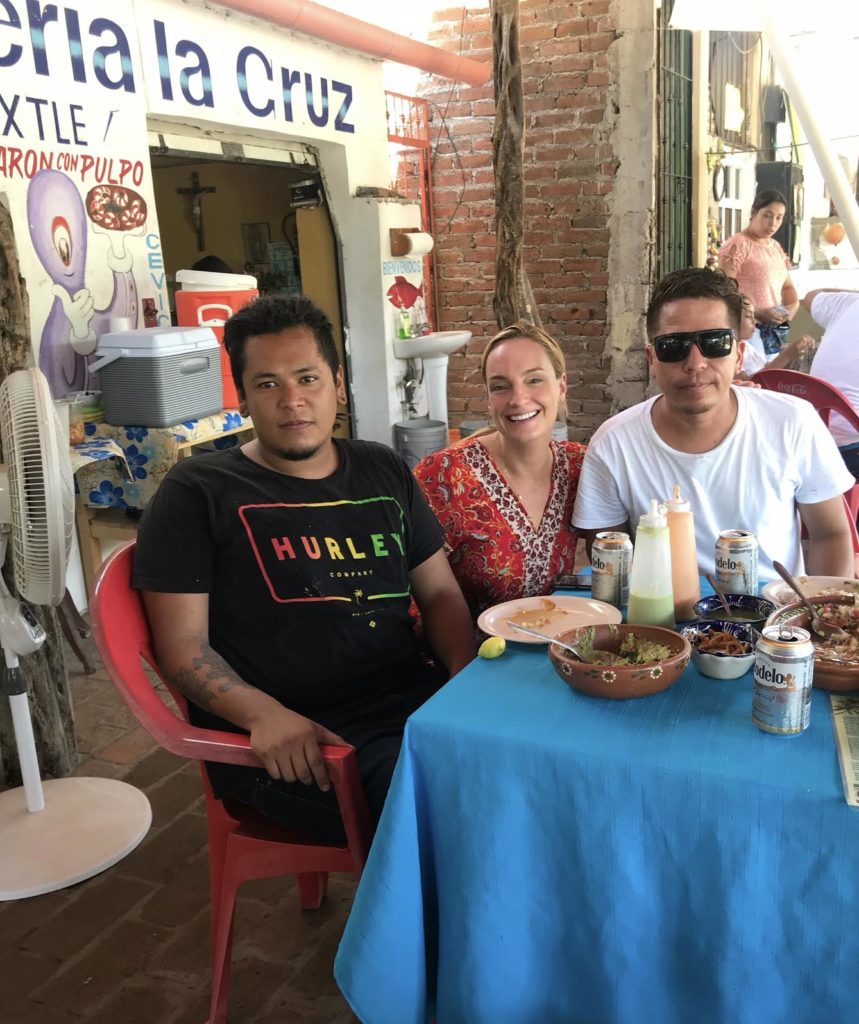 chefs and Parker in Mexico