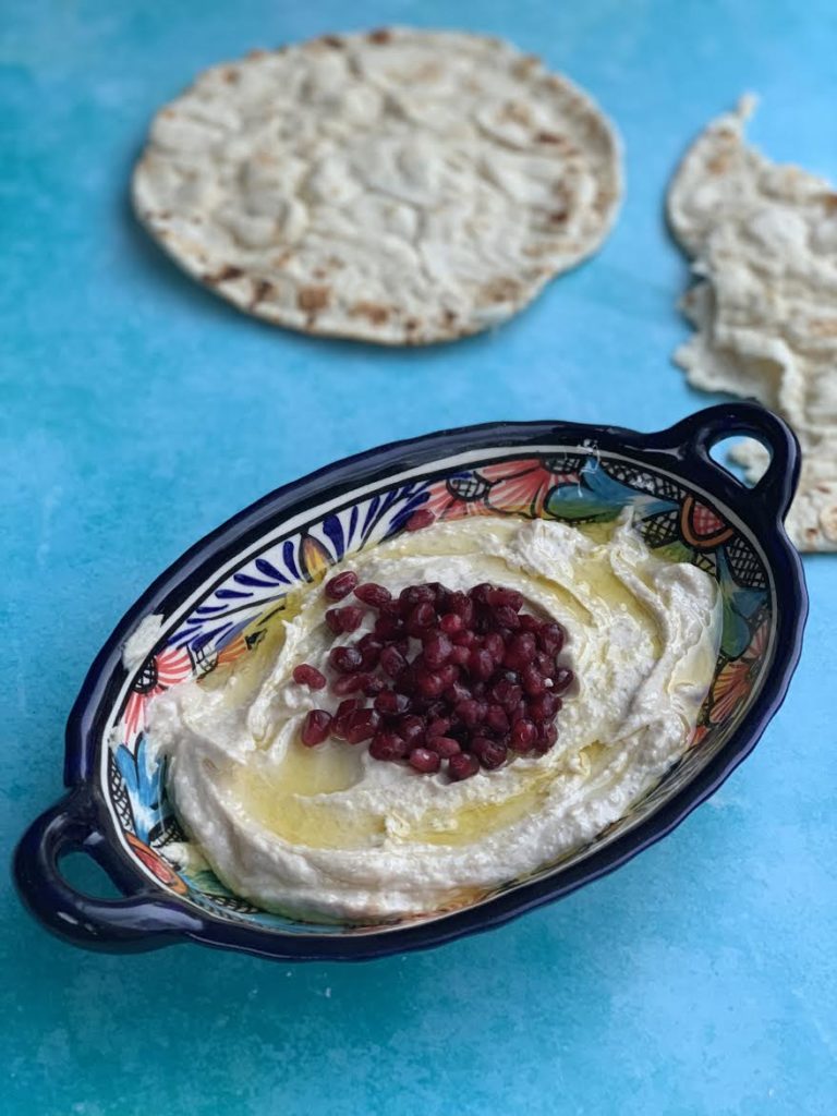 White Bean Hummus Portrait shot