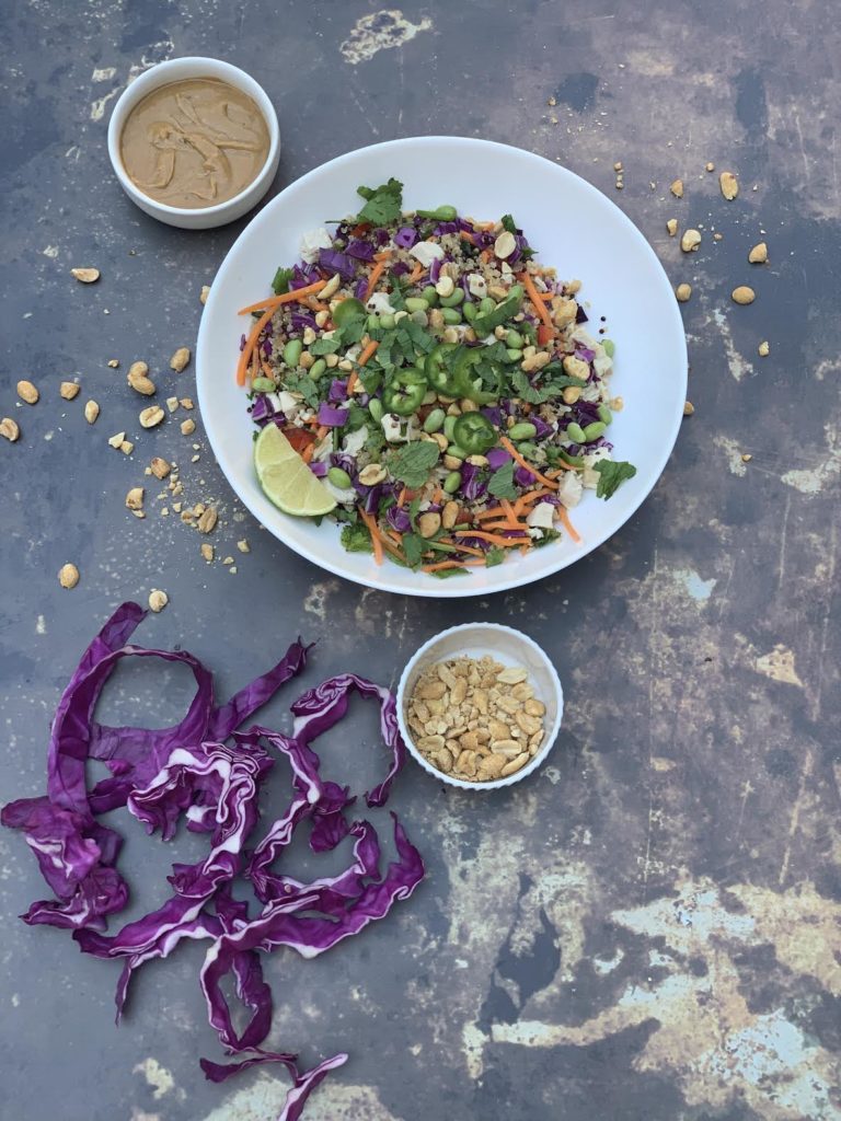 Thai Quinoa and Peanut Salad