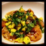Coconut Shrimp with Mango Basil Salsa & Lime Jasmine Rice