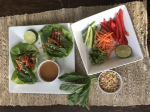 Lettuce Wraps and Toppings