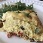frittata quiche slice