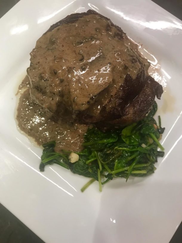Peppercorn SauceRib Eye Cap Steaks with Peppercorn Sauce What's On Parker's Plate