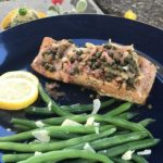 Salmon with Capers and Cactus