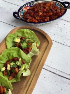 beet tacos and bowl